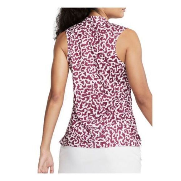 Nike BV0225-671 Woman's Sz XS Golf Dri Fit Victory Sleeveless Print Red White - Picture 2 of 9